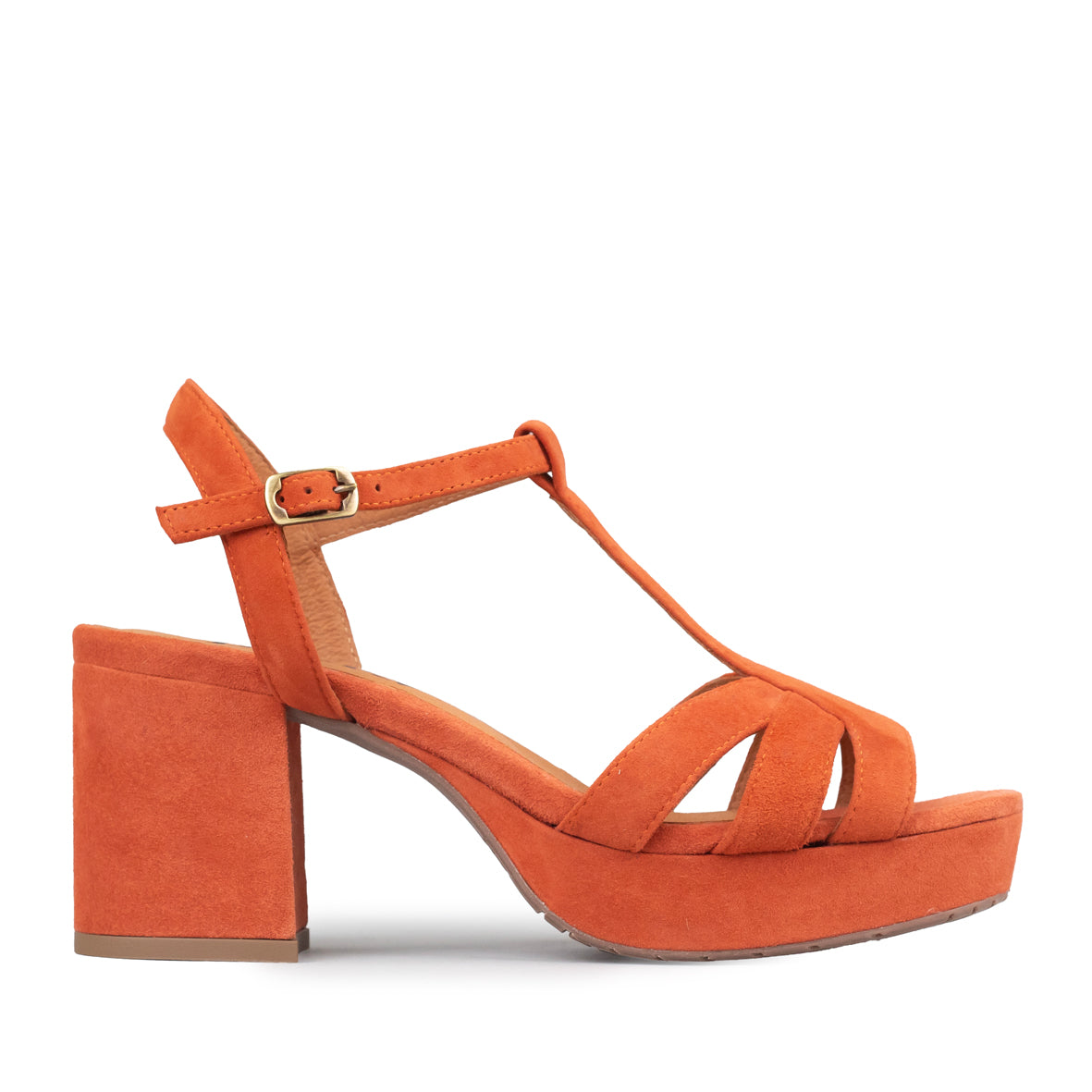 Charlie Rust Mid Sandal by Esska